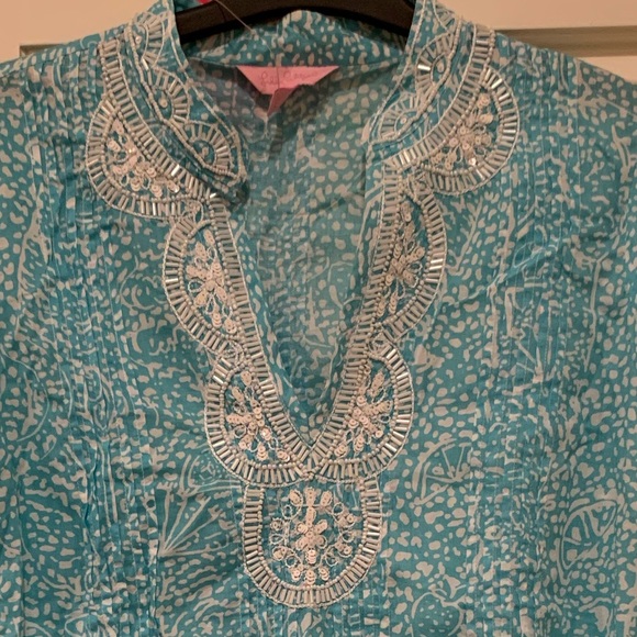 HP🎉 NWT Lilly Pulitzer Sarasota Tunic (“Shorely Blue”) - Picture 5 of 12